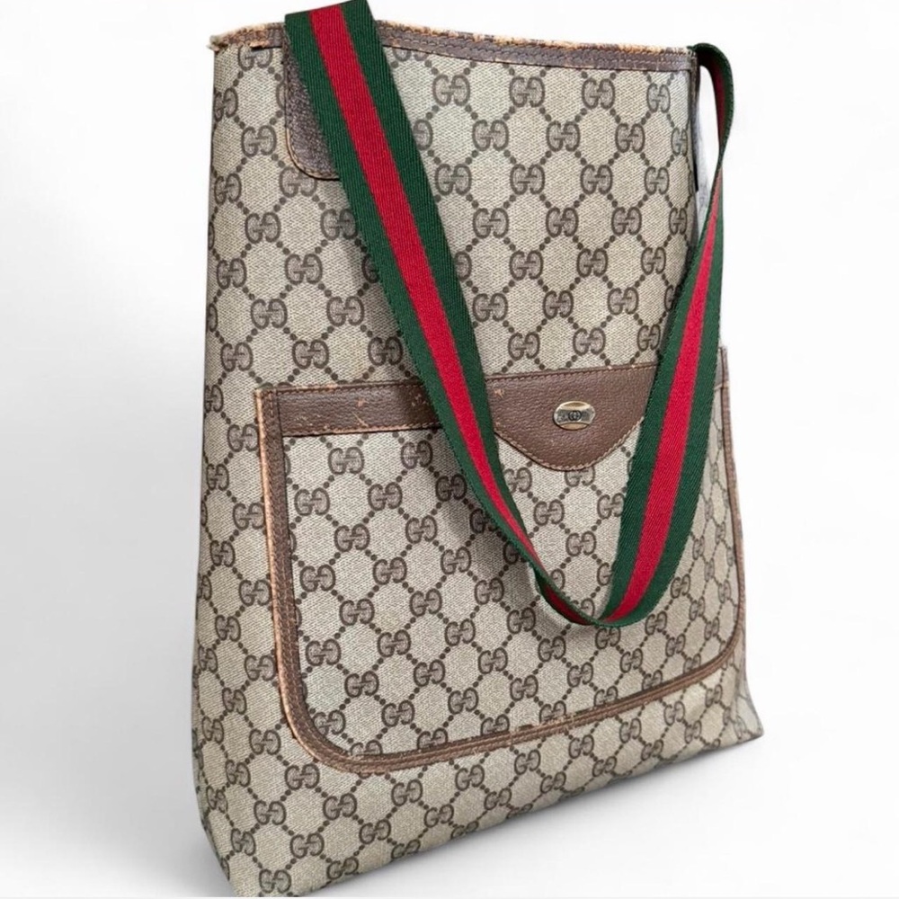 Gucci GG Supreme Sherry Line Monogram Tote - Picture 4 of 16